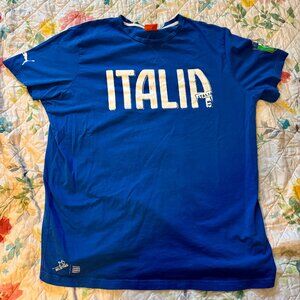 Puma ITALIA Blue T-Shirt siza XL - Italy National Football Team Official Tee
